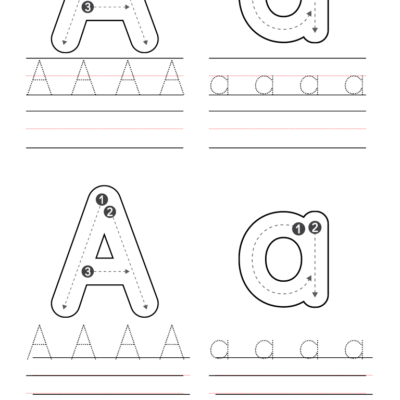 Free Kindergarten Letter A Worksheets Printable PDF