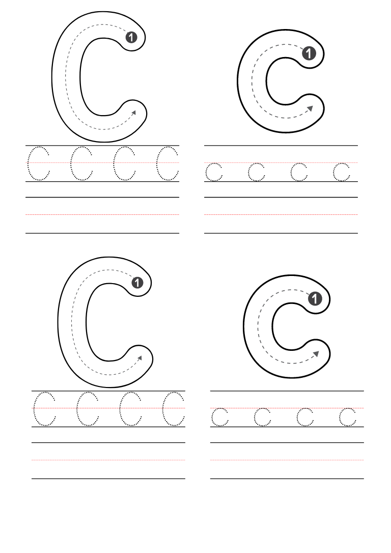 Free Kindergarten Letter C Worksheets Printable PDF Free Kindergarten Letter C Worksheets Printable PDF