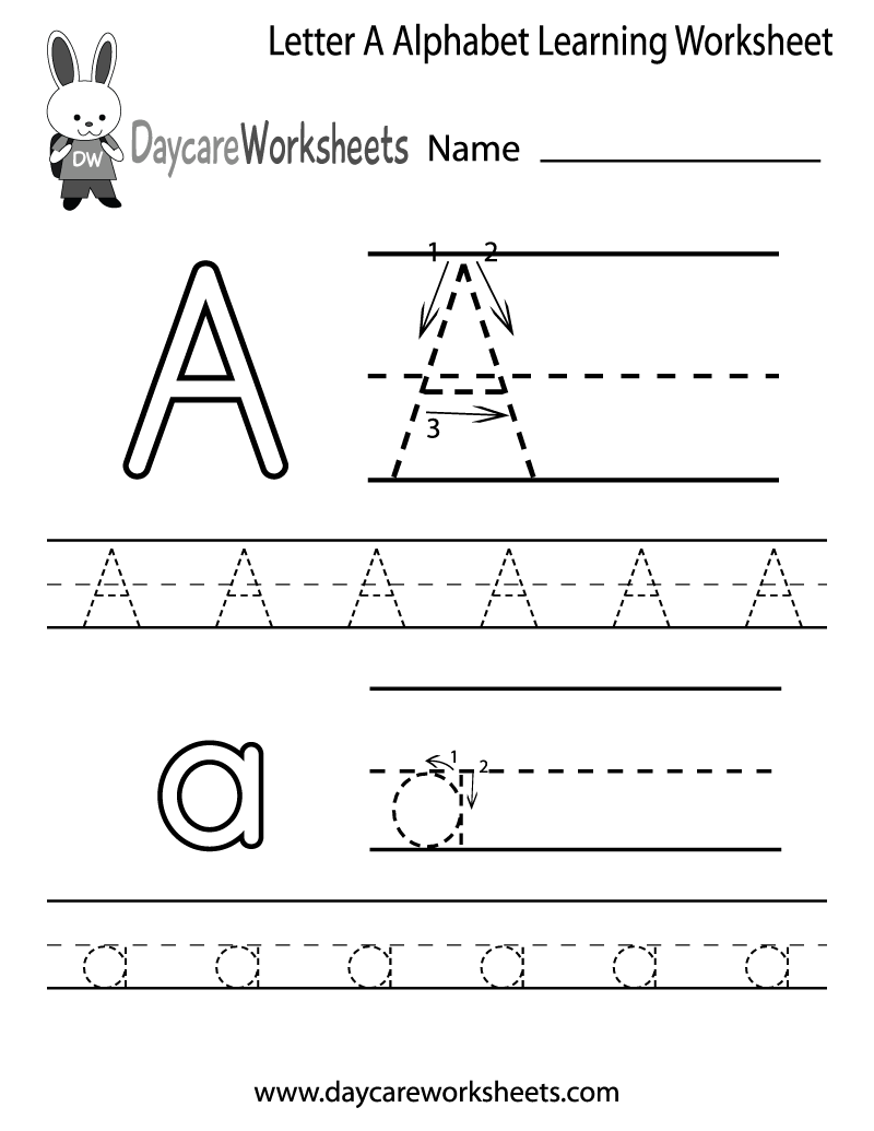 Free Printable Alphabet Practice Worksheets