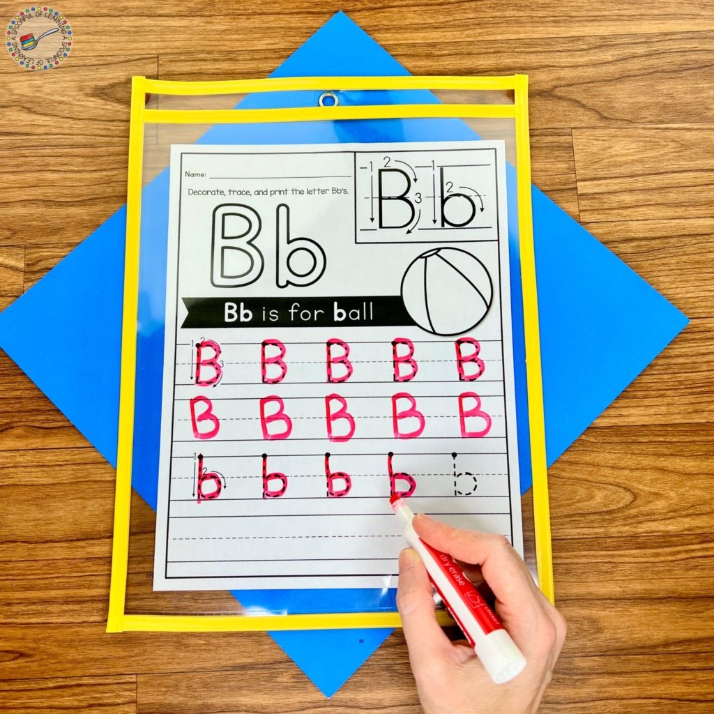 Free Letter B Printables For Kindergarten A Spoonful Of Learning Free Letter B Printables For Kindergarten A Spoonful Of Learning