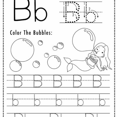 Free Letter B Tracing Worksheets Sly Spoon