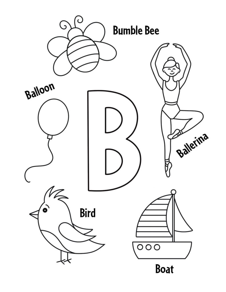 letter b free printable worksheets