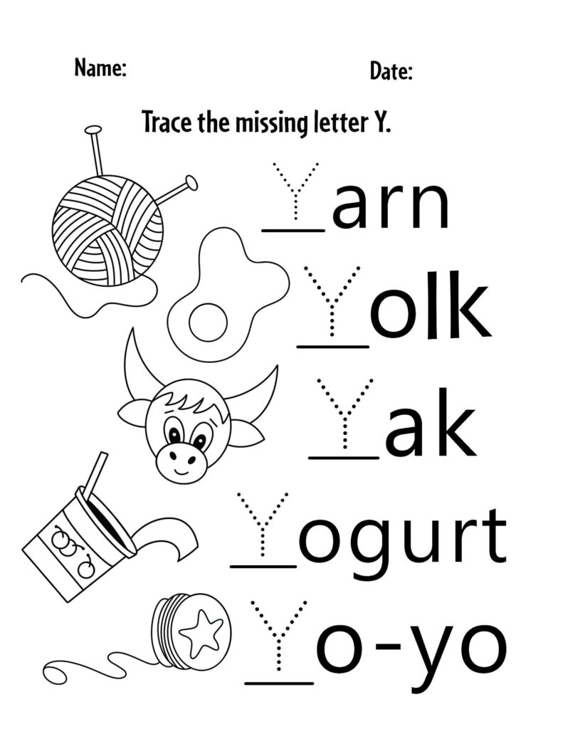 FREE Letter Y Worksheets For Preschool The Hollydog Blog FREE Letter Y Worksheets For Preschool The Hollydog Blog