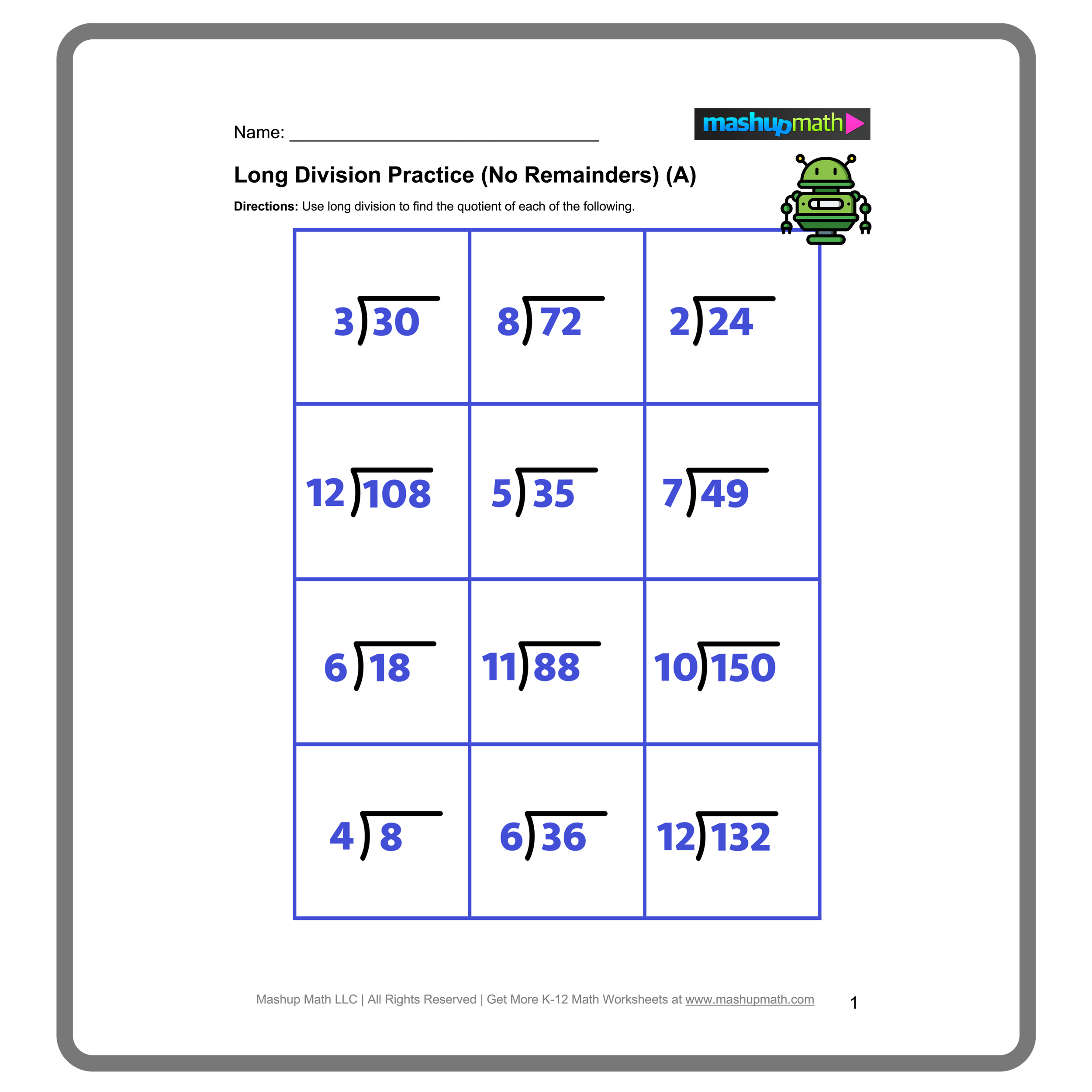 Free Long Division Worksheets Printable With Answers Mashup Math Free Long Division Worksheets Printable With Answers Mashup Math