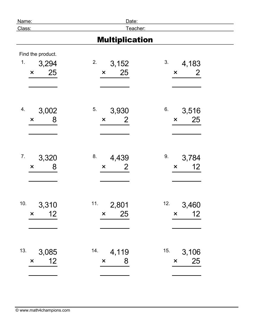 Free Multiplication Math Worksheets Pdf Math Champions Free Multiplication Math Worksheets Pdf Math Champions