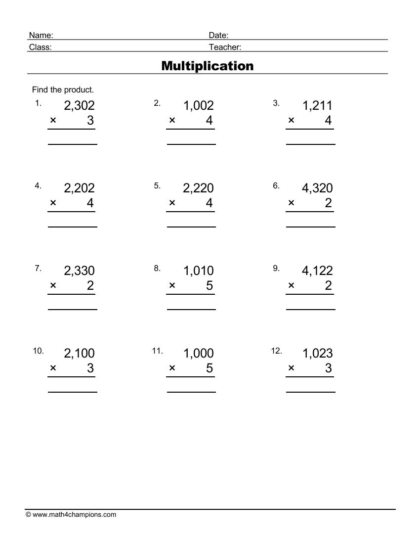 Free Multiplication Math Worksheets Pdf Math Champions Free Multiplication Math Worksheets Pdf Math Champions