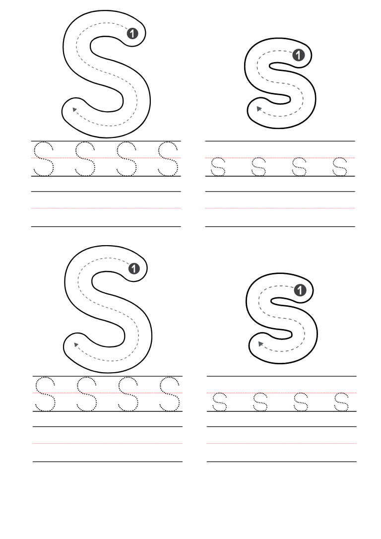 Free Preschool Letter S Worksheets Printable PDF