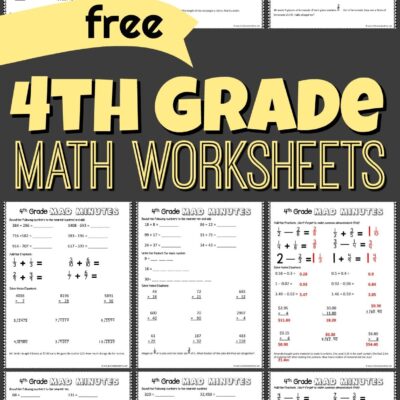 FREE Printable 4th Grade Math Worksheets Pdf