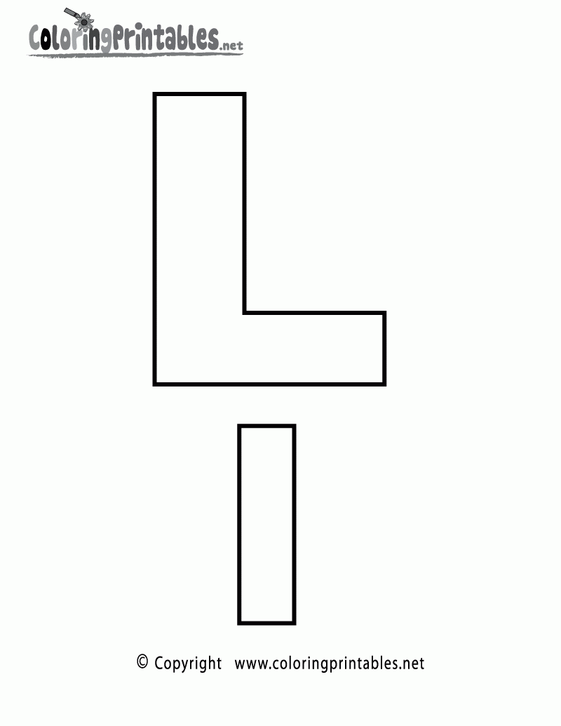 letter l print