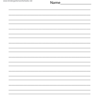 Free Printable Blank Writing Practice Worksheet