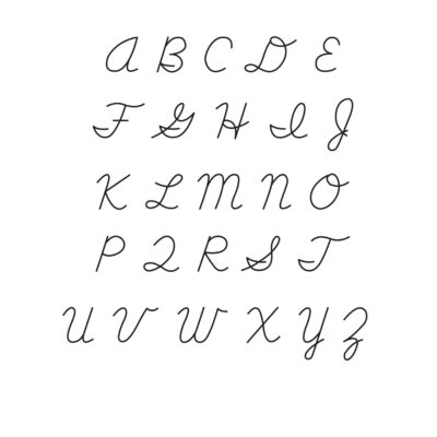 Free Printable Cursive Alphabet Letters