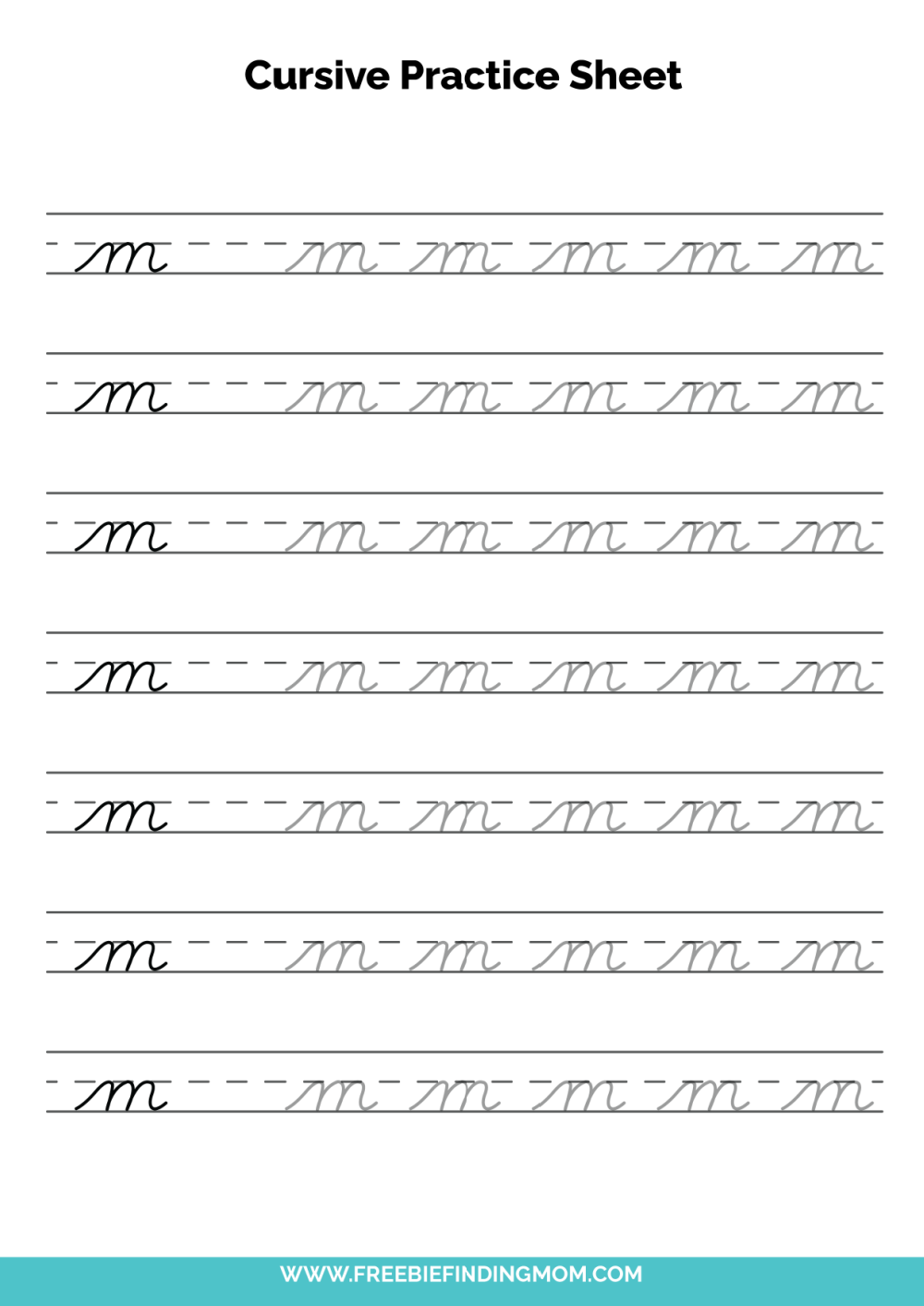 cursive letters worksheets printable