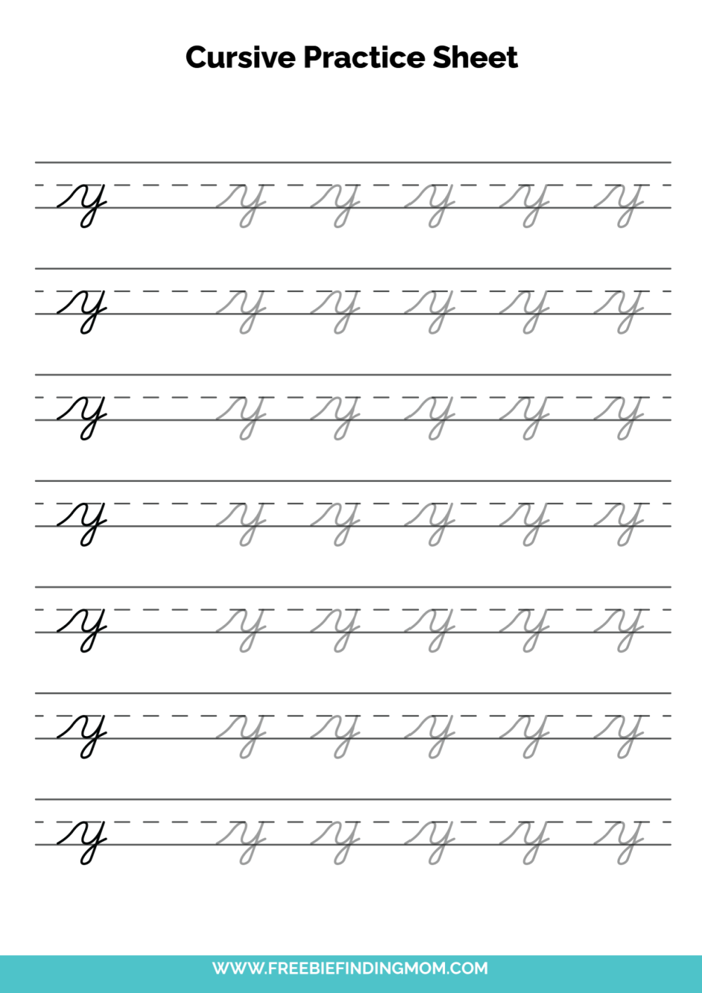 practice writing cursive
