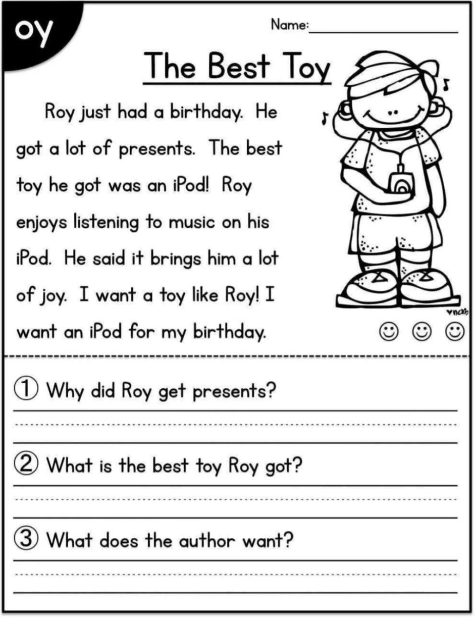 Free Printable Kindergarten Reading Worksheets Activity School For Kids