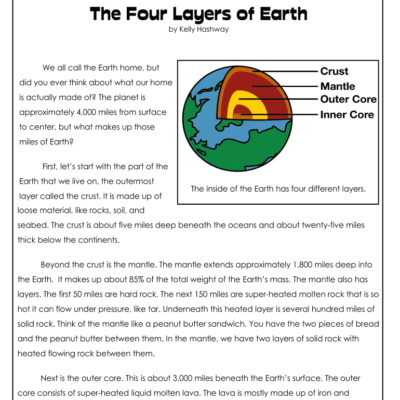 Free Printable Layers Of The Earth Worksheets Fill Out Sign Online DocHub