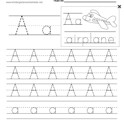 Free Printable Letter A Writing Practice Worksheet