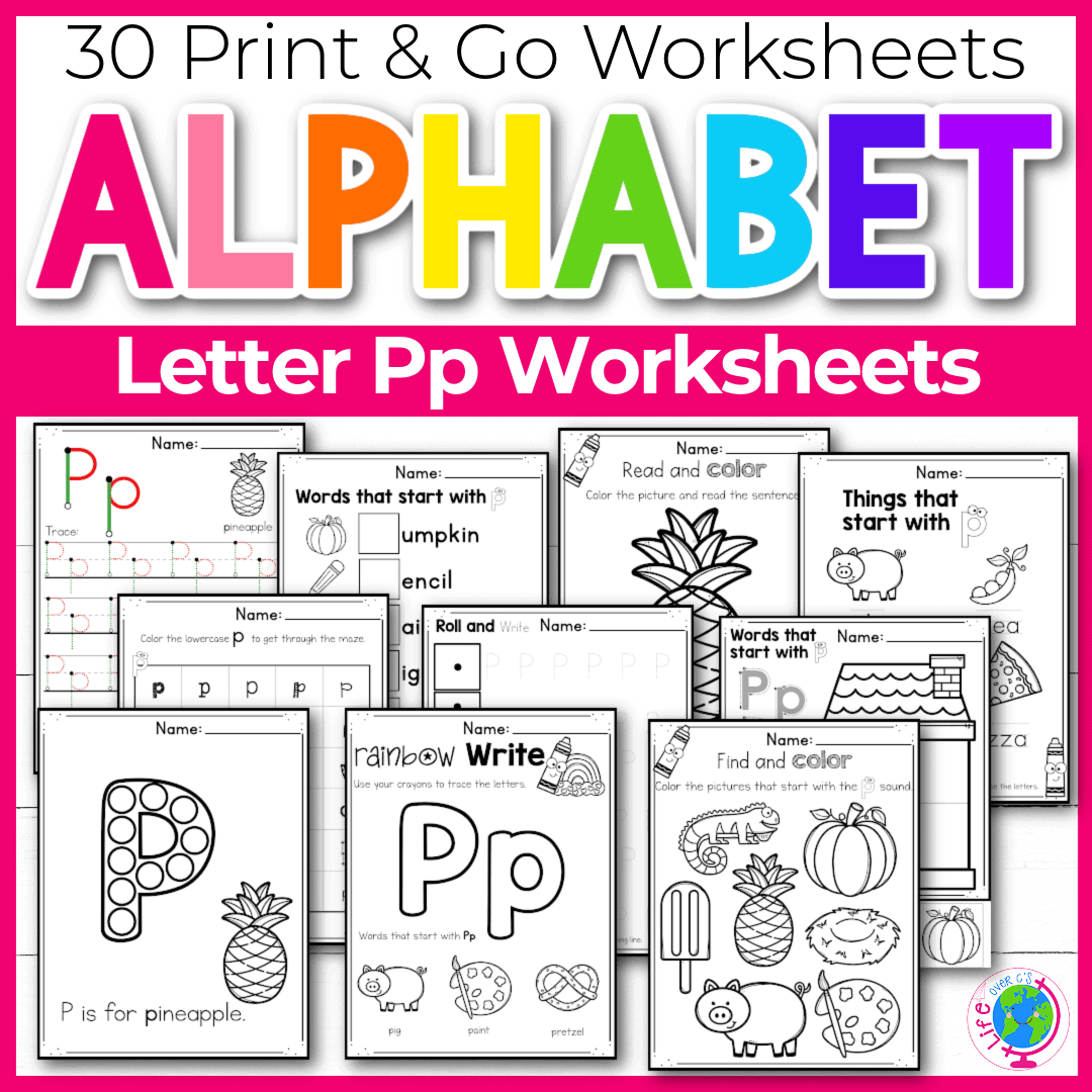 letter p to print