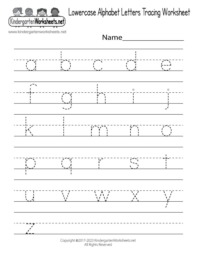 free printable tracing preschool worksheets