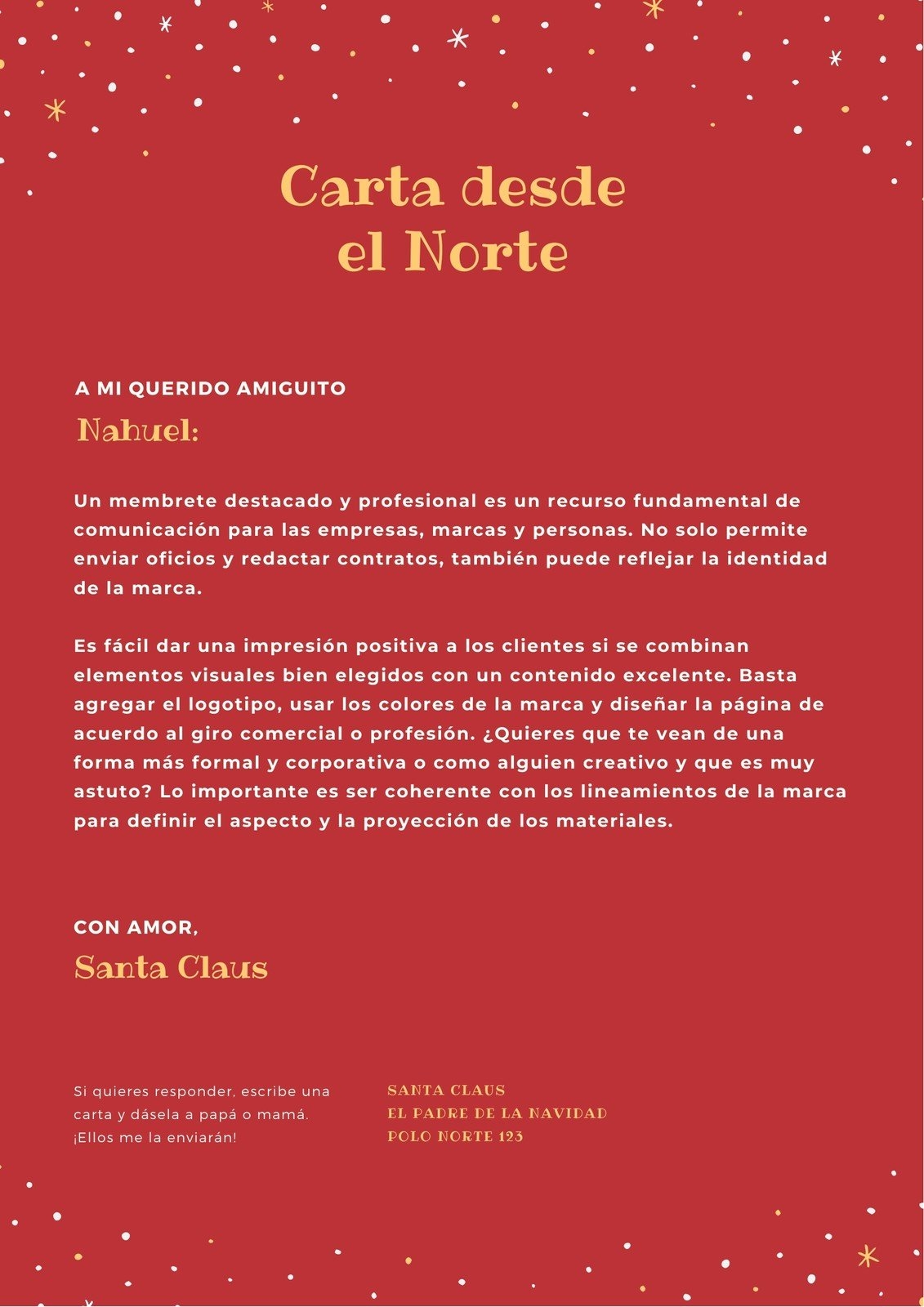 Free Printable Santa Letter Templates You Can Customize Canva