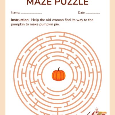 Free Printable Thanksgiving Worksheet Templates Canva