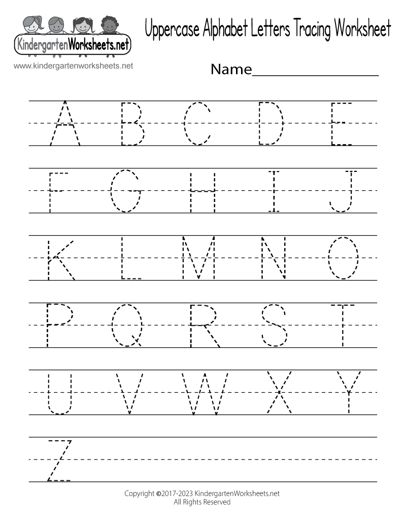 Free Printable Uppercase Alphabet Letters Tracing Worksheet Free Printable Uppercase Alphabet Letters Tracing Worksheet