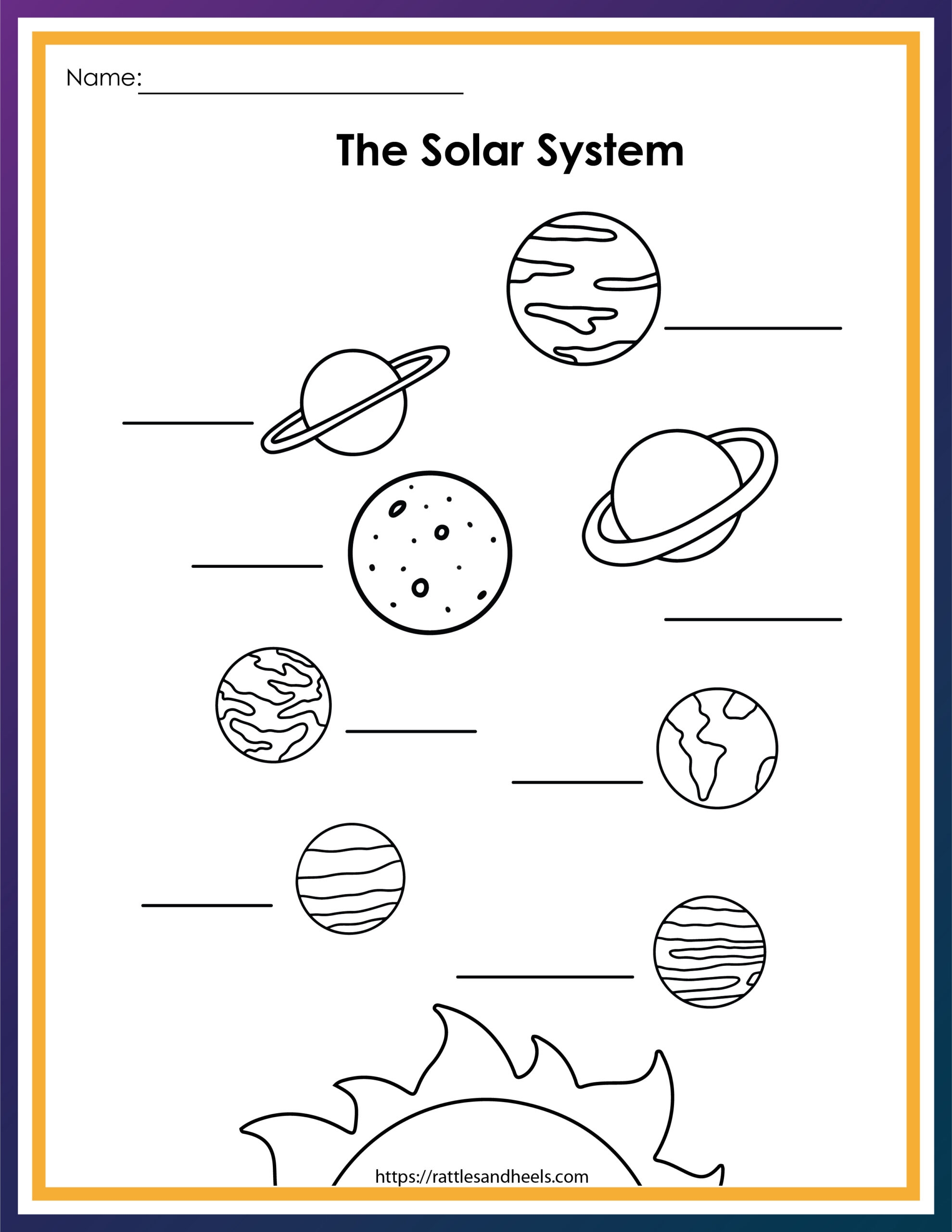 Free Solar System Worksheets For Kids Adanna Dill Free Solar System Worksheets For Kids Adanna Dill
