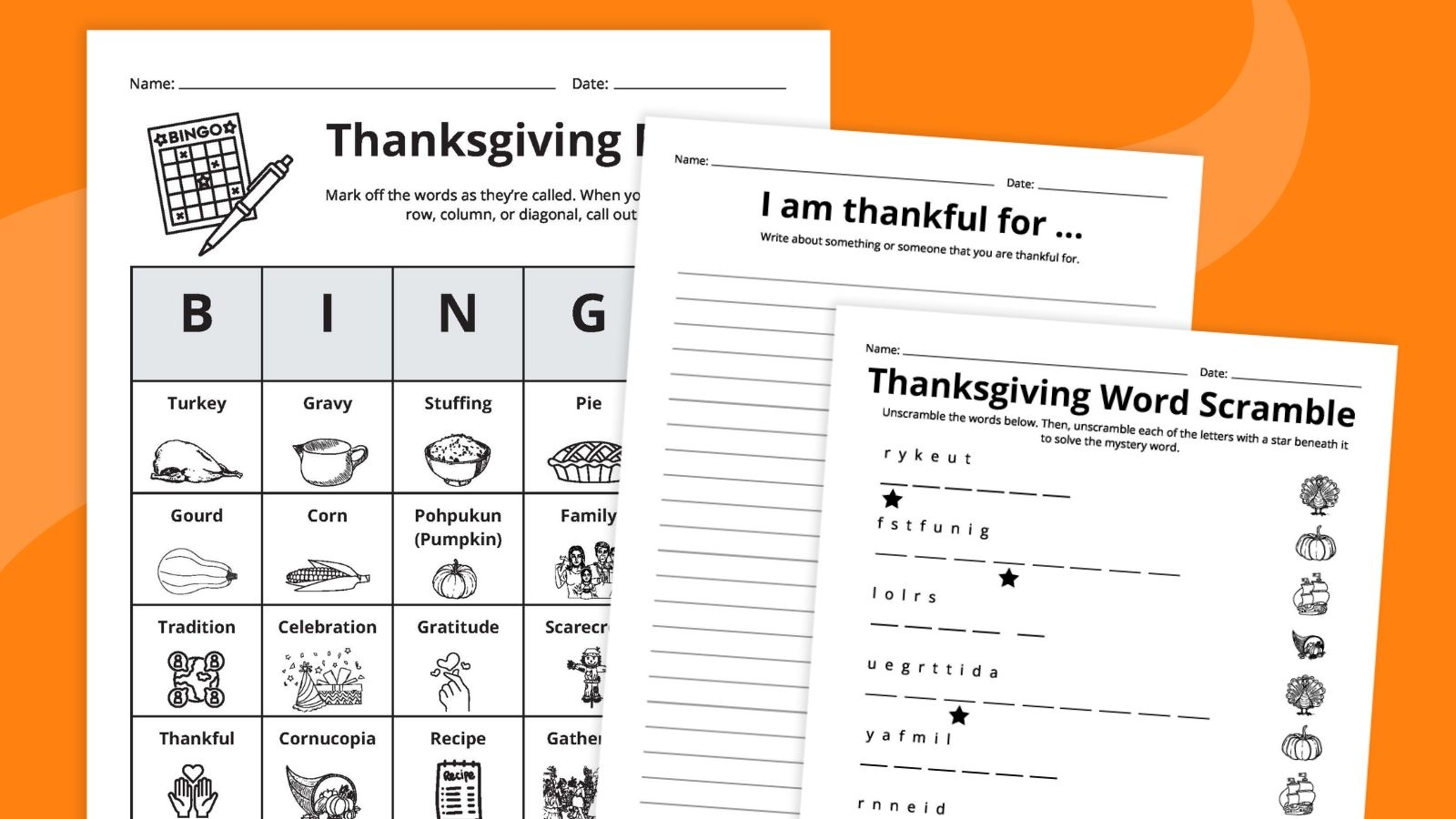 free thanksgiving worksheets pdf