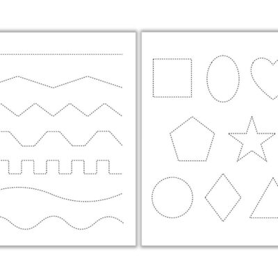 Free Tracing Cutting Worksheets The Craft at Home Family