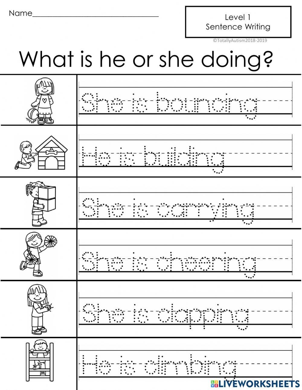 Free Tracing Sentences Worksheet Download Free Tracing Sentences Worksheet Png Images Free Worksheets On Clipart Library