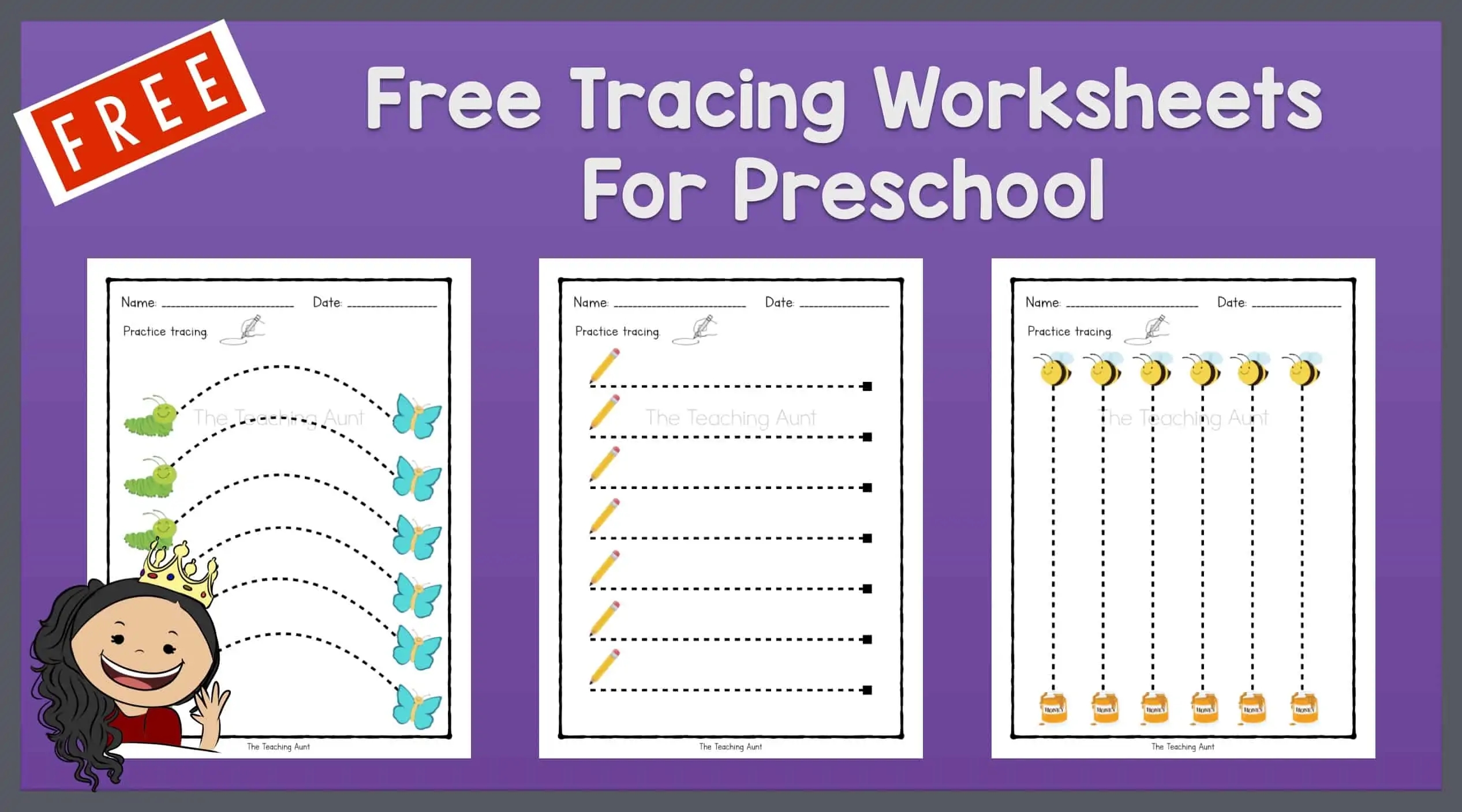 free tracing sheets for preschoolers