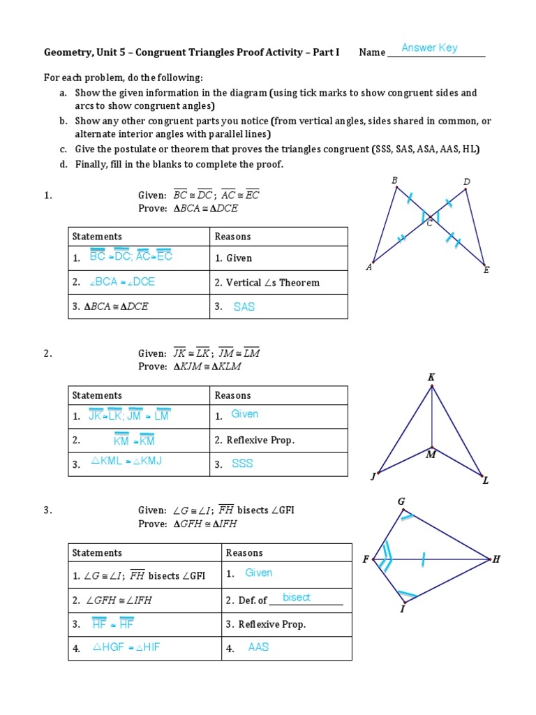Free Triangle Congruence Proofs Worksheet Answers Download Free Triangle Congruence Proofs Worksheet Answers Png Images Free Worksheets On Clipart Library