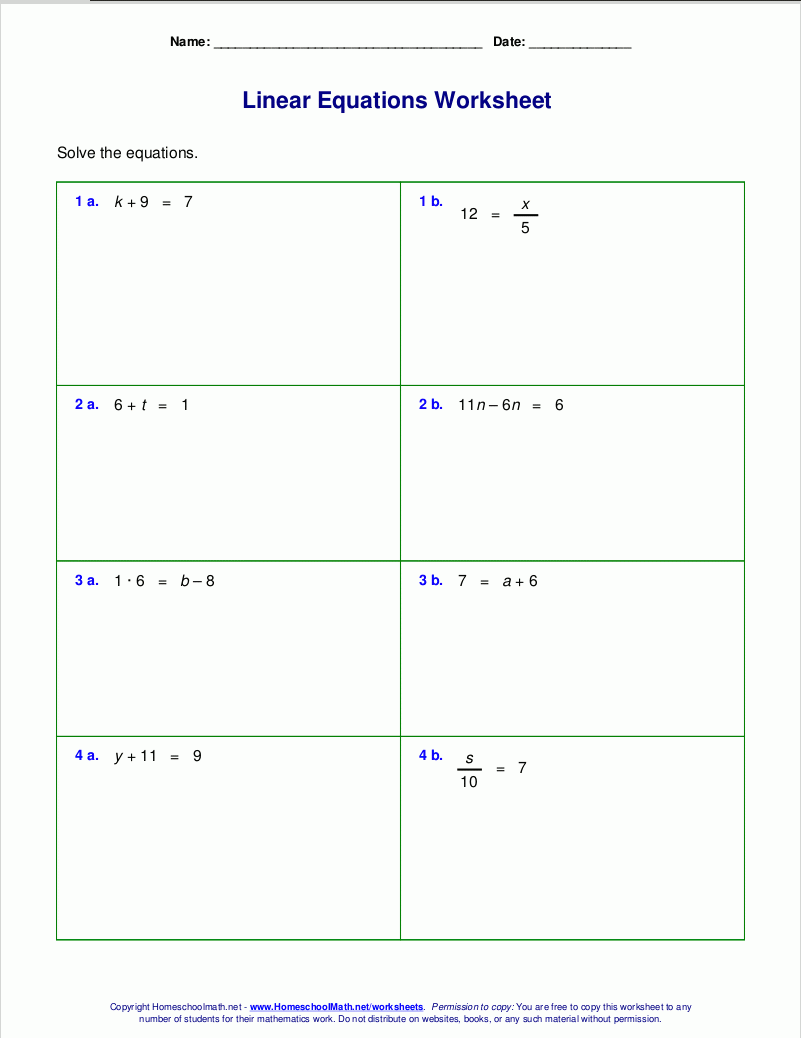 2 step equation worksheet pdf
