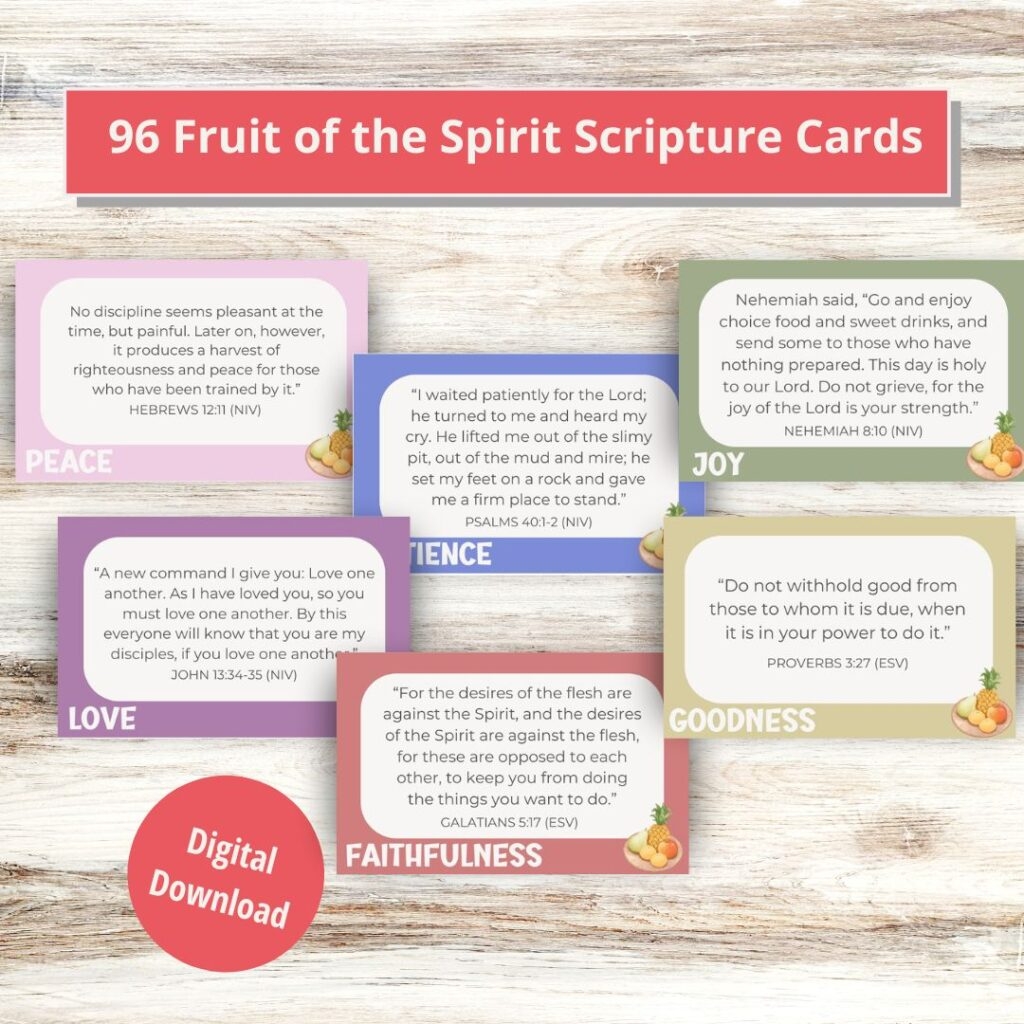 fruit of the spirit worksheets pdf