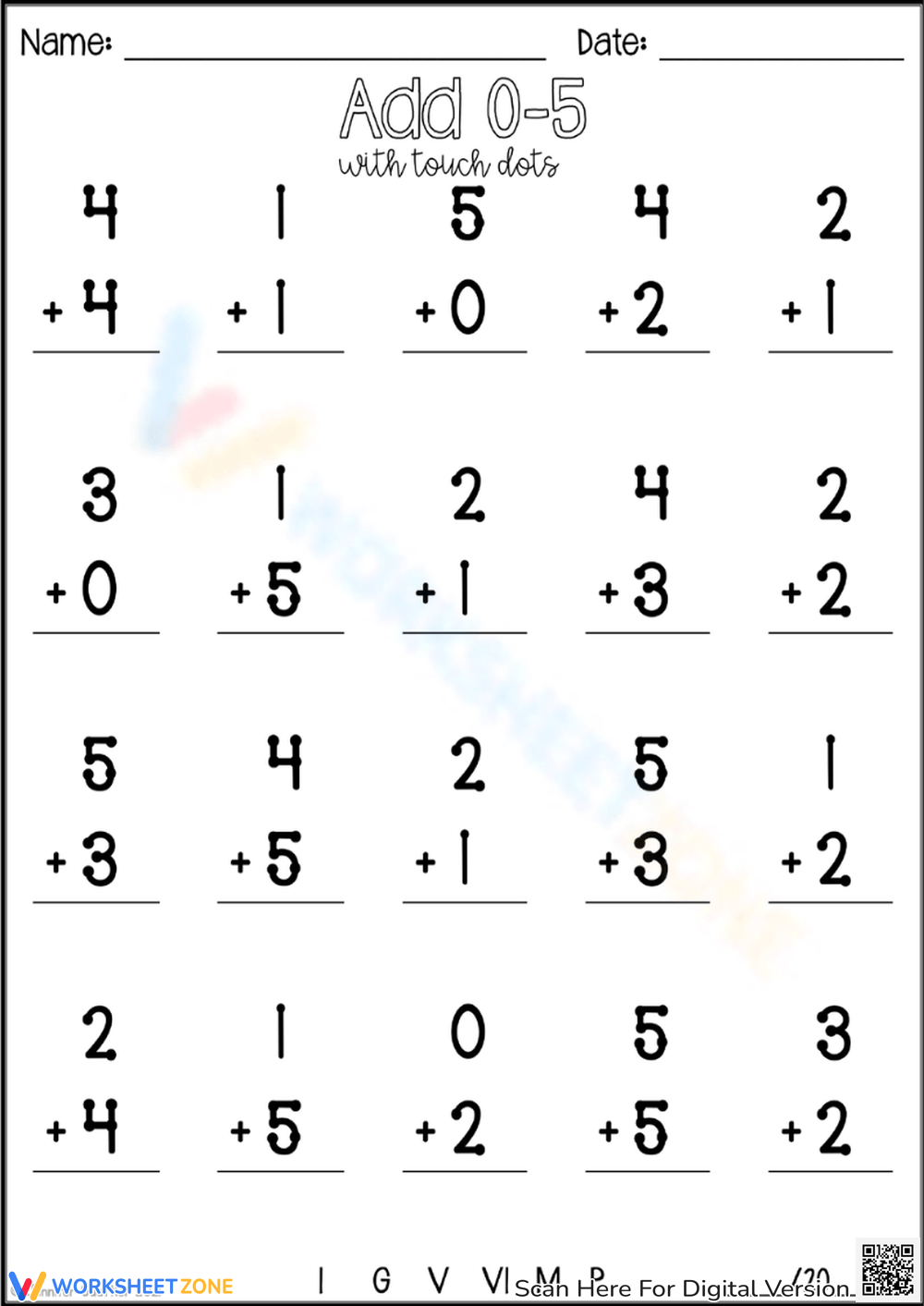 touch math worksheets pdf free download