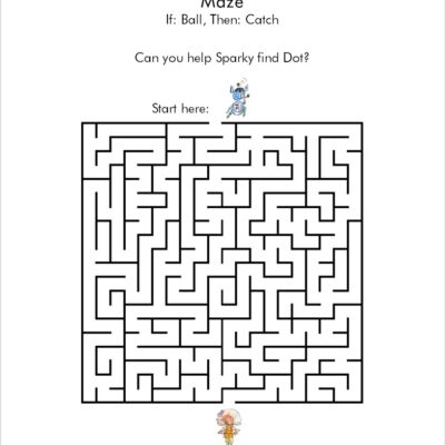 Fun Worksheets If Ball Then Catch