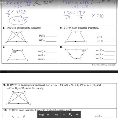 Geom 7 6 Non Isosceles Isosceles Trapezoids YouTube
