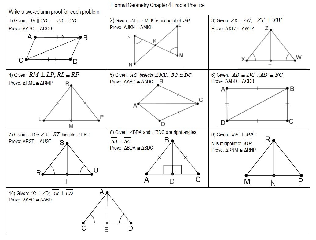 Geometry Files Triangle Congruence Insert Clever Math Pun Here Worksheets Library