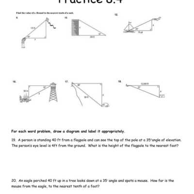 Geometry Homework Trigonometry Practice 8 4