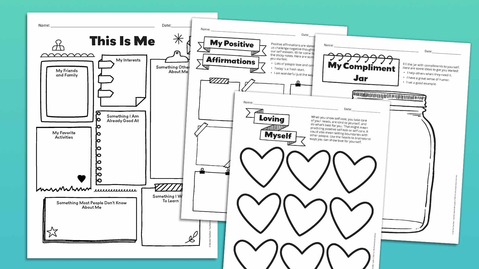 Get Our Free Bundle Of Self Esteem Worksheets Get Our Free Bundle Of Self Esteem Worksheets