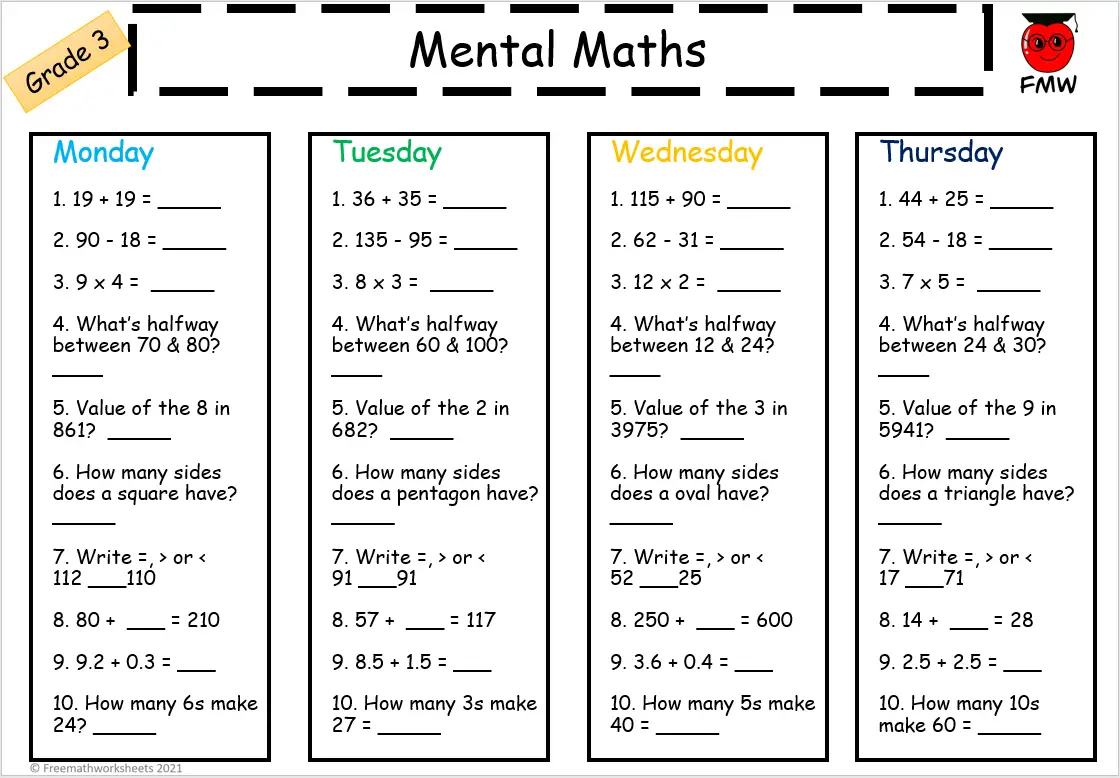Grade 3 Free Math Worksheets Printable Worksheets Grade 3 Free Math Worksheets Printable Worksheets