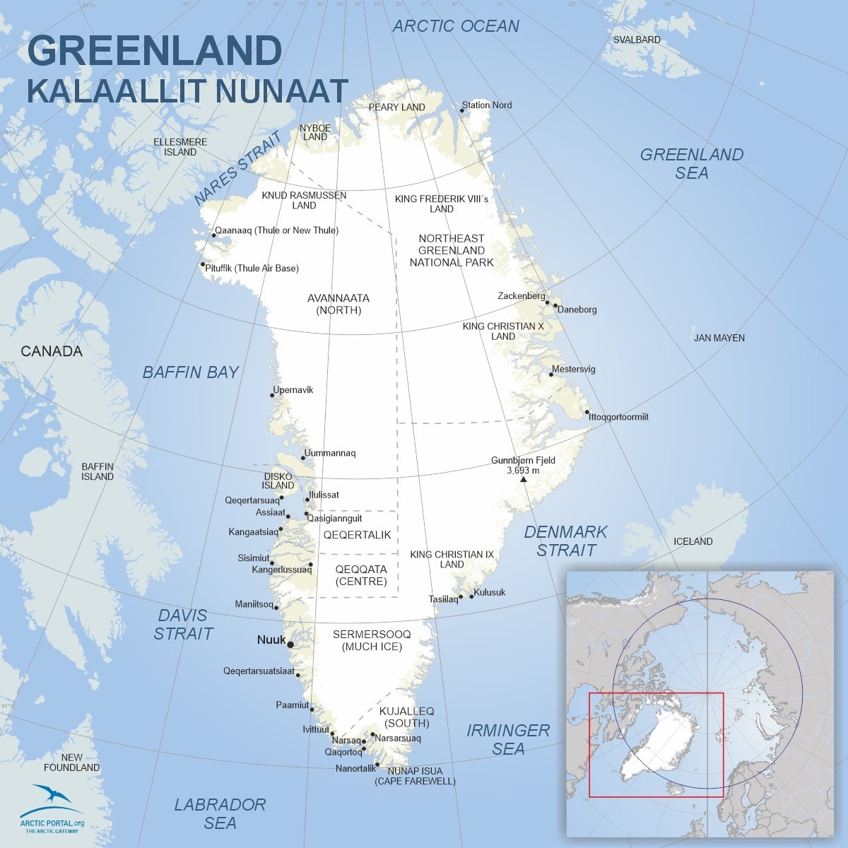 printable map of Greenland