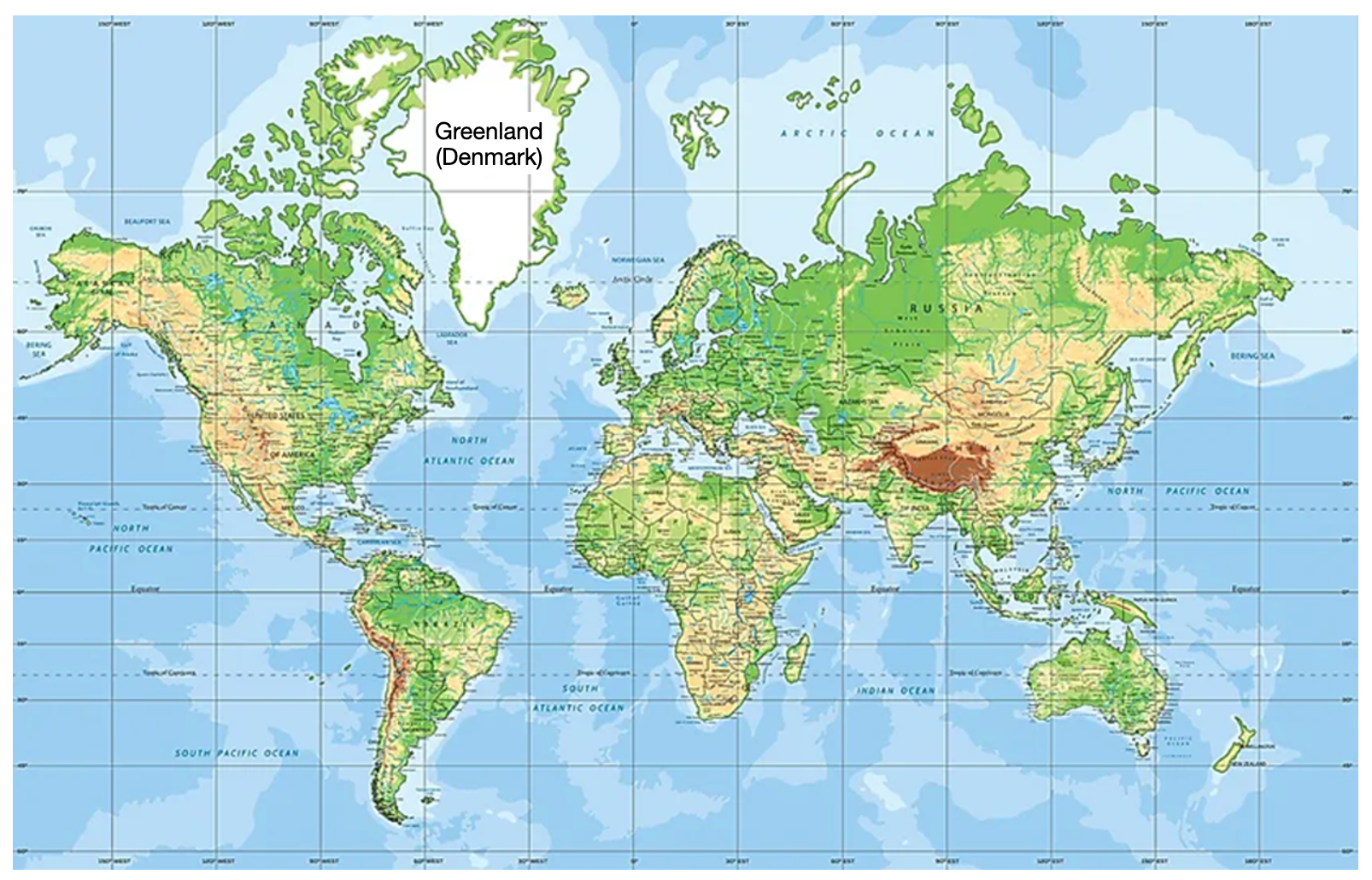 Greenland Calling Beware Of Map Projections Be Aware Of Them By Jim Fonseca The Quantastic Journal Medium