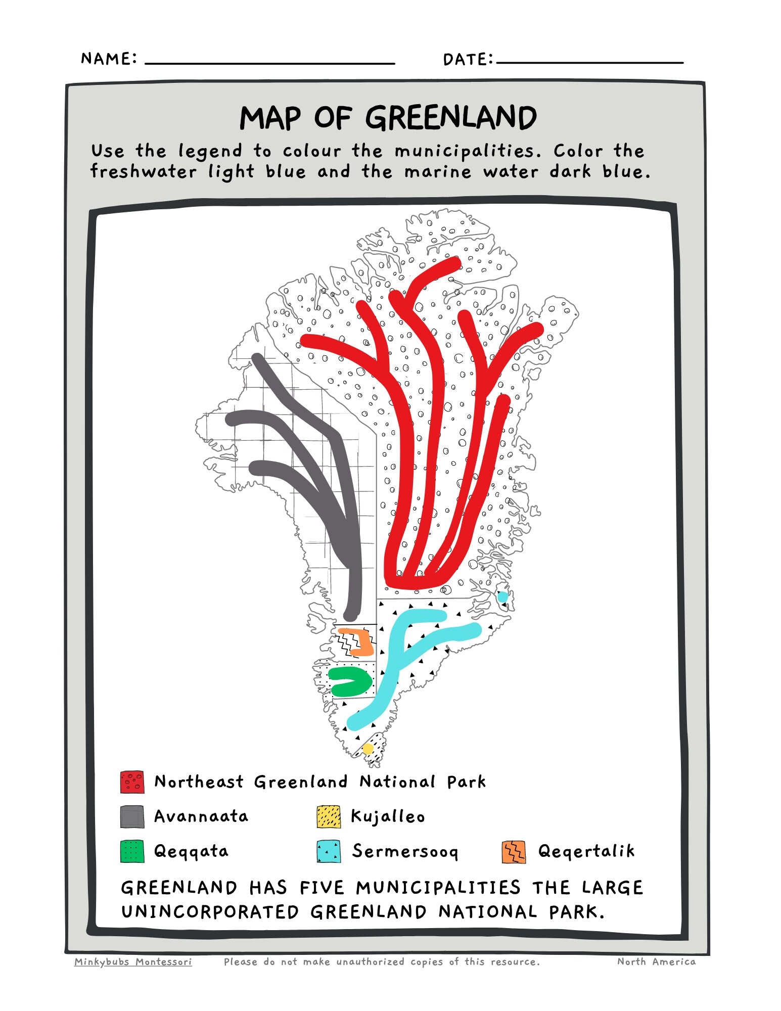 Greenland Country Study Reading Comprehension Research And Other Activities Etsy