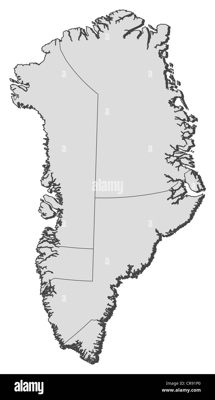 Greenland Political Map Hi res Stock Photography And Images Alamy