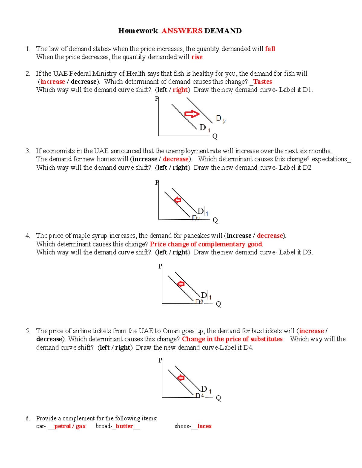 shifts in supply worksheet economics answers shifts in supply worksheet economics answers