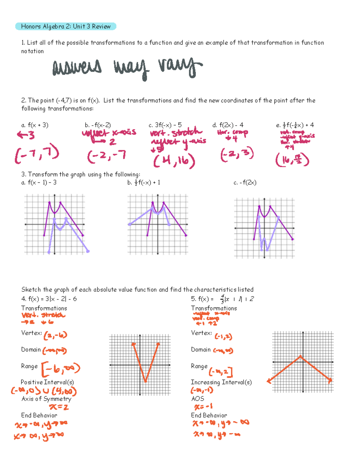 all transformations worksheet answer key all transformations worksheet answer key