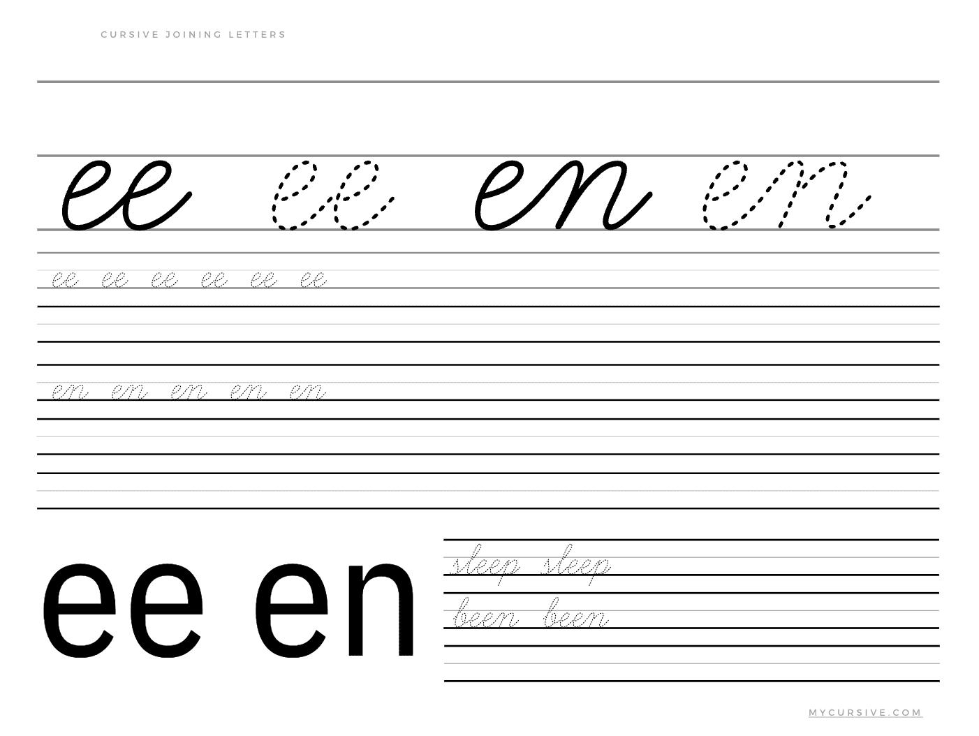 practice reading cursive