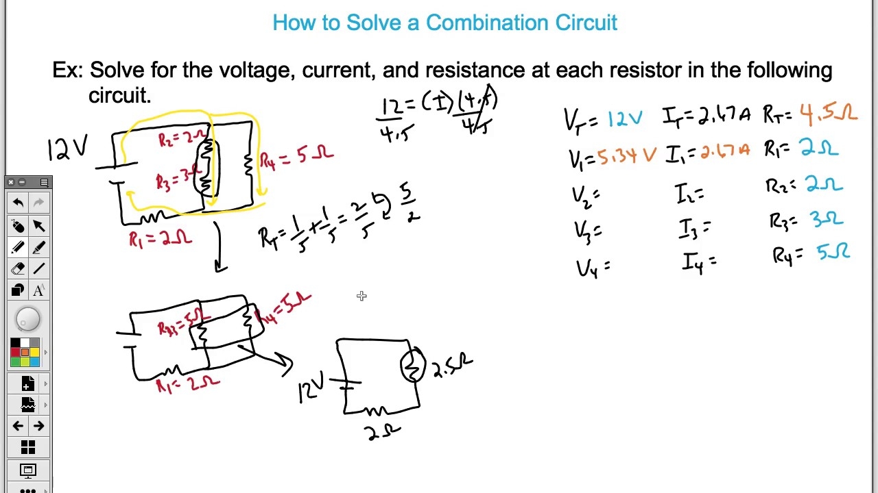 How To Solve A Combination Circuit Easy YouTube How To Solve A Combination Circuit Easy YouTube