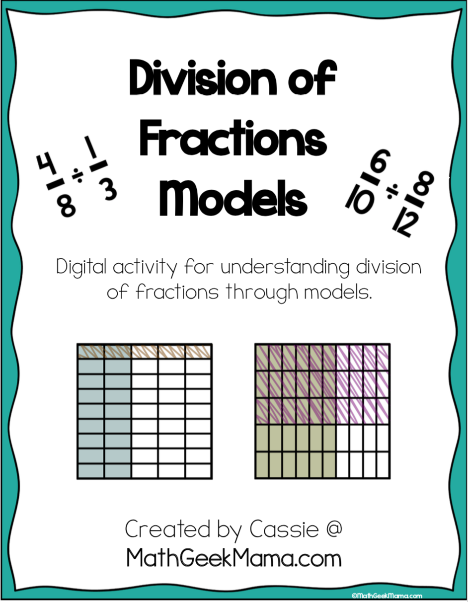 How To Teach Dividing Fractions With Models FREE Practice
