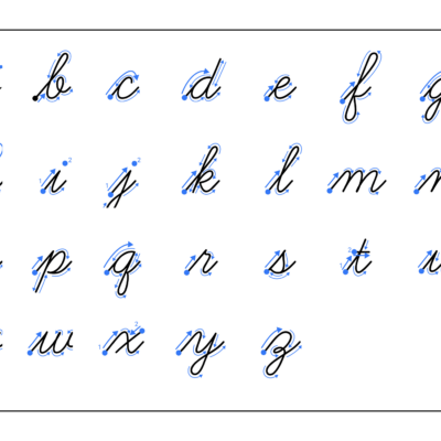 How To Write Cursive Alphabet A To Z Writey